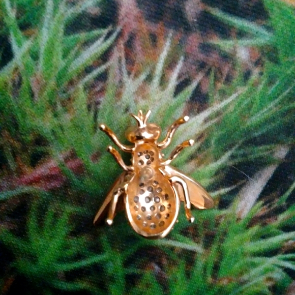 🌙Vintage Krementz Fly Pin - Picture 8 of 10